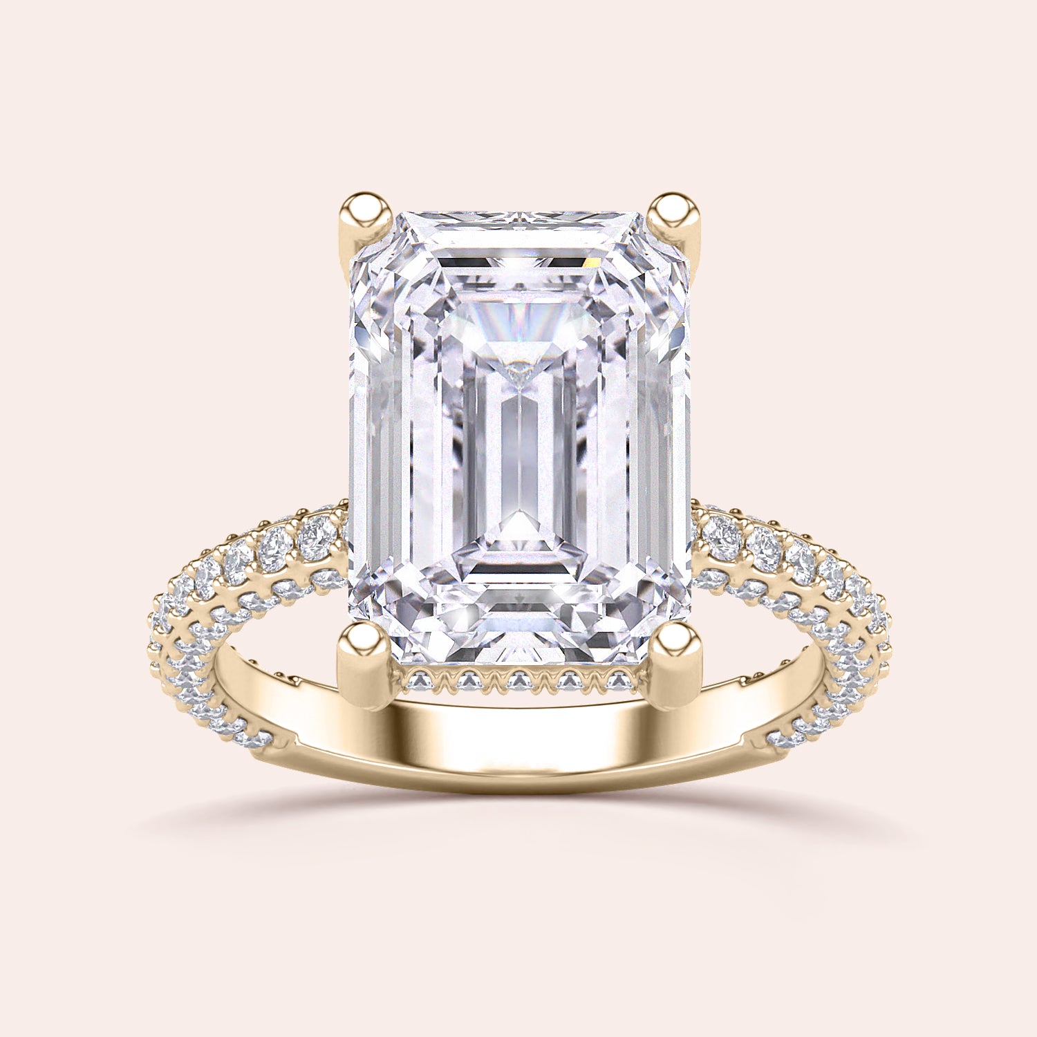 Exquisite pear-shaped diamond ring in 14K/18K gold or platinum, adorned with halo diamond accents for an elegant touch.|
#14KRecycledYellowGold
#18KRecycledYellowGold