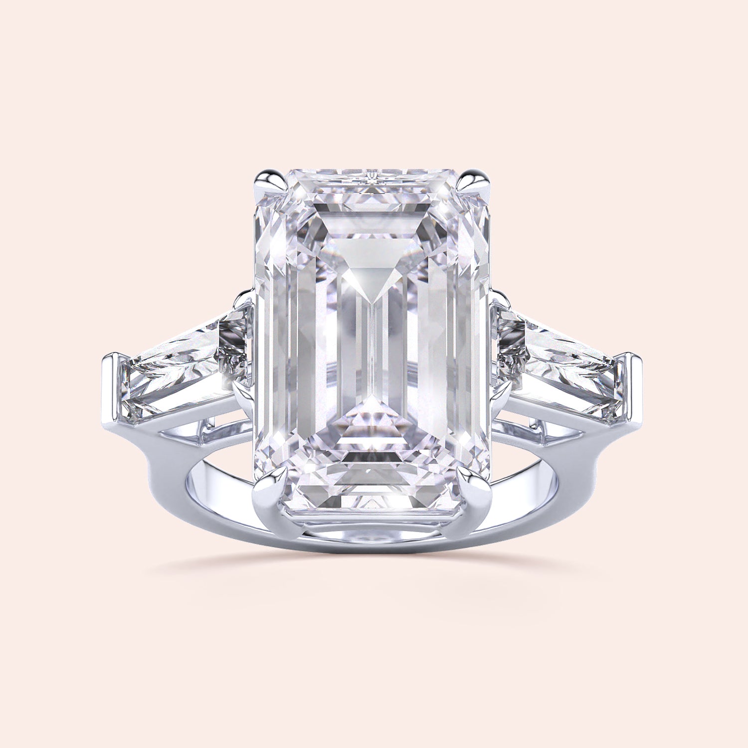 Elegant pear-shaped diamond engagement ring in 14K/18K gold or platinum, featuring a sparkling diamond-studded band.|
#14KRecycledWhiteGold
#18KRecycledWhiteGold
#Platinum