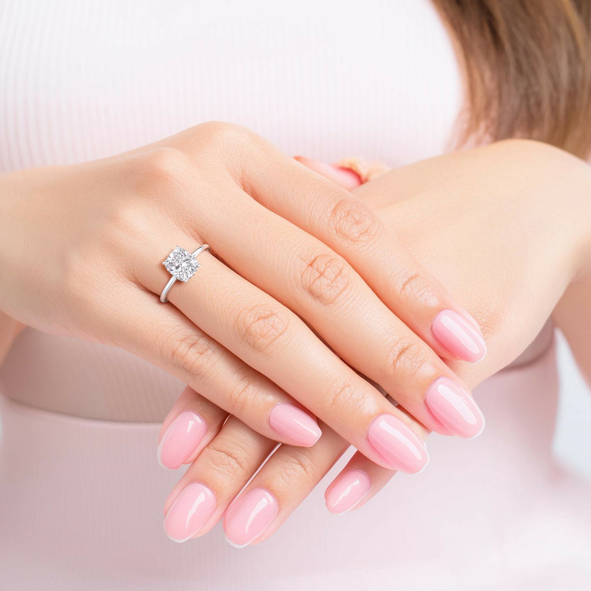 Elegant 14K/18K gold or platinum solitaire diamond ring, showcasing a chic square design for timeless sophistication. |

#14KRecycledWhiteGold
#18KRecycledWhiteGold
#Platinum






