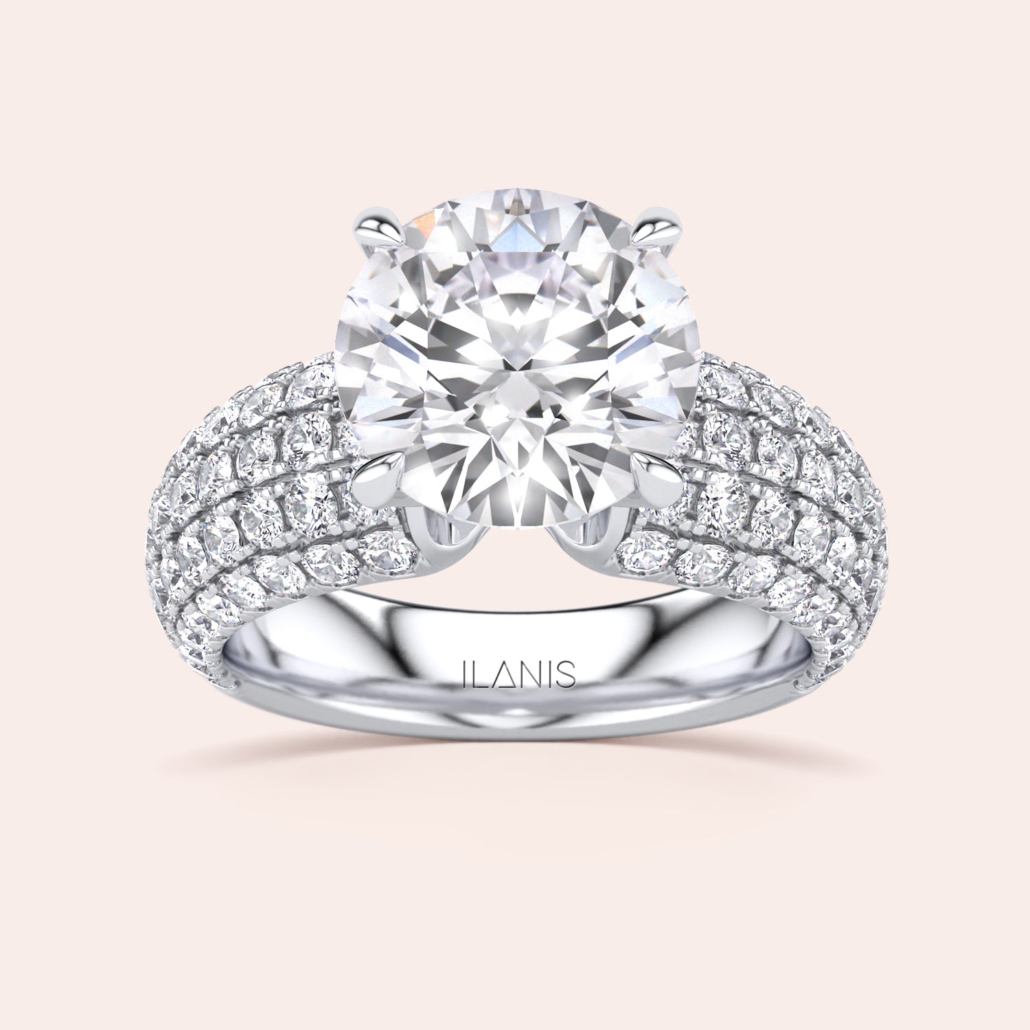 Stunning oval diamond ring in 14K or 18K gold or platinum with a dazzling array of smaller diamonds, elegant and sophisticated.|

#14KRecycledWhiteGold
#18KRecycledWhiteGold
#Platinum






