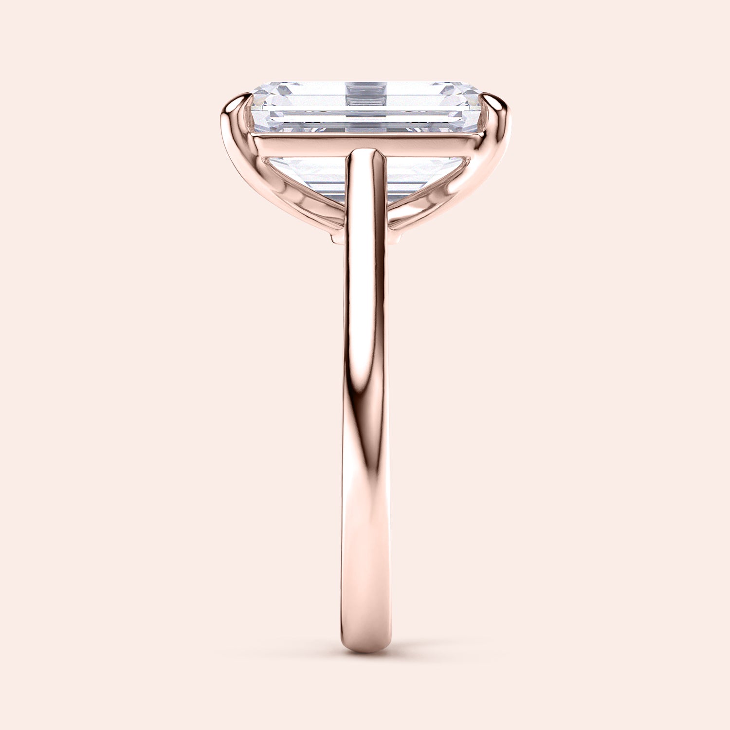 Elegant emerald solitaire cathedral engagement ring in 14K or 18K rose gold, showcasing a minimalist design and timeless beauty.|







#14KRecycledRoseGold
#18KRecycledRoseGold


