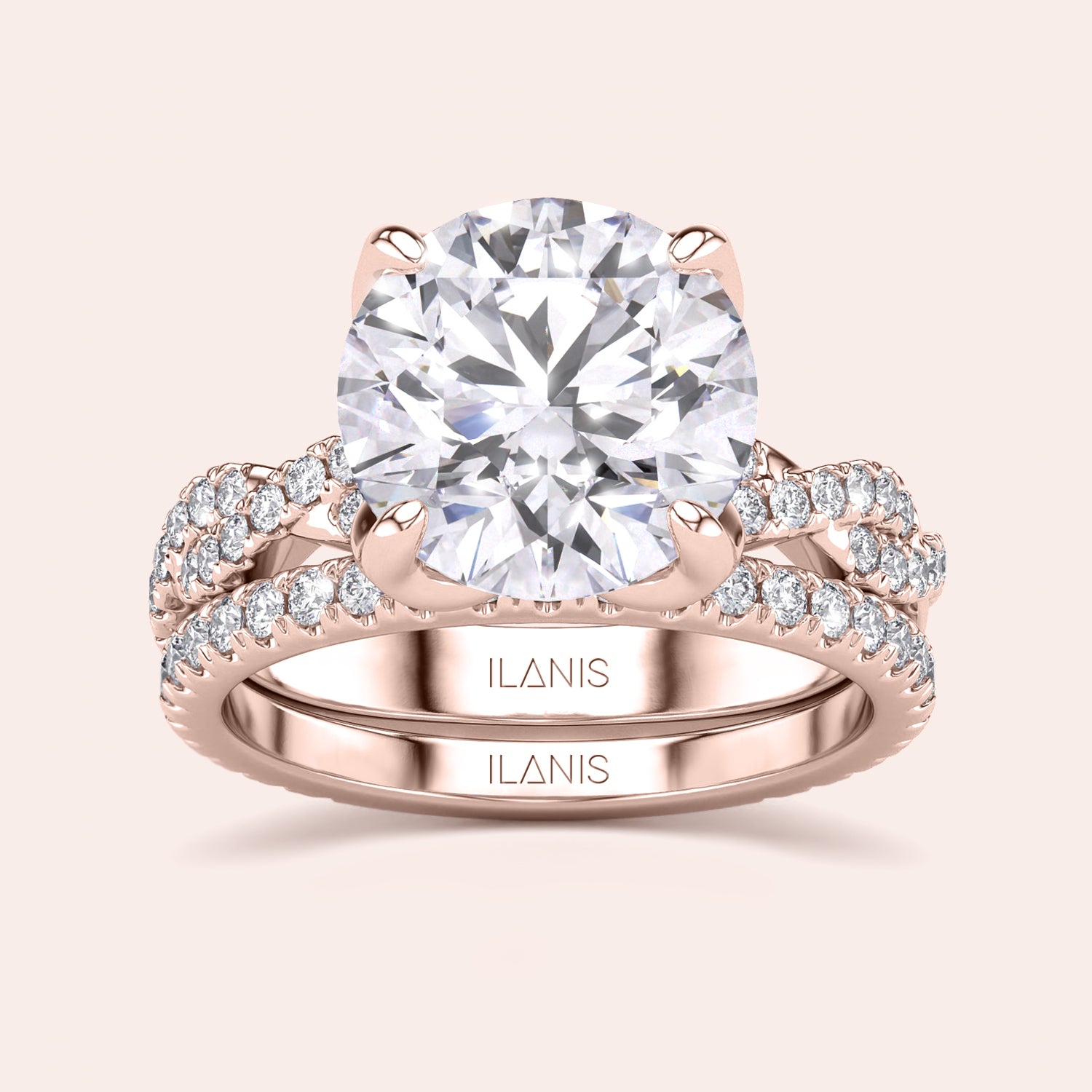 Rose gold teardrop halo engagement ring set featuring pear-shaped diamond, with options in 14K, 18K, or platinum settings.|







#14KRecycledRoseGold
#18KRecycledRoseGold


