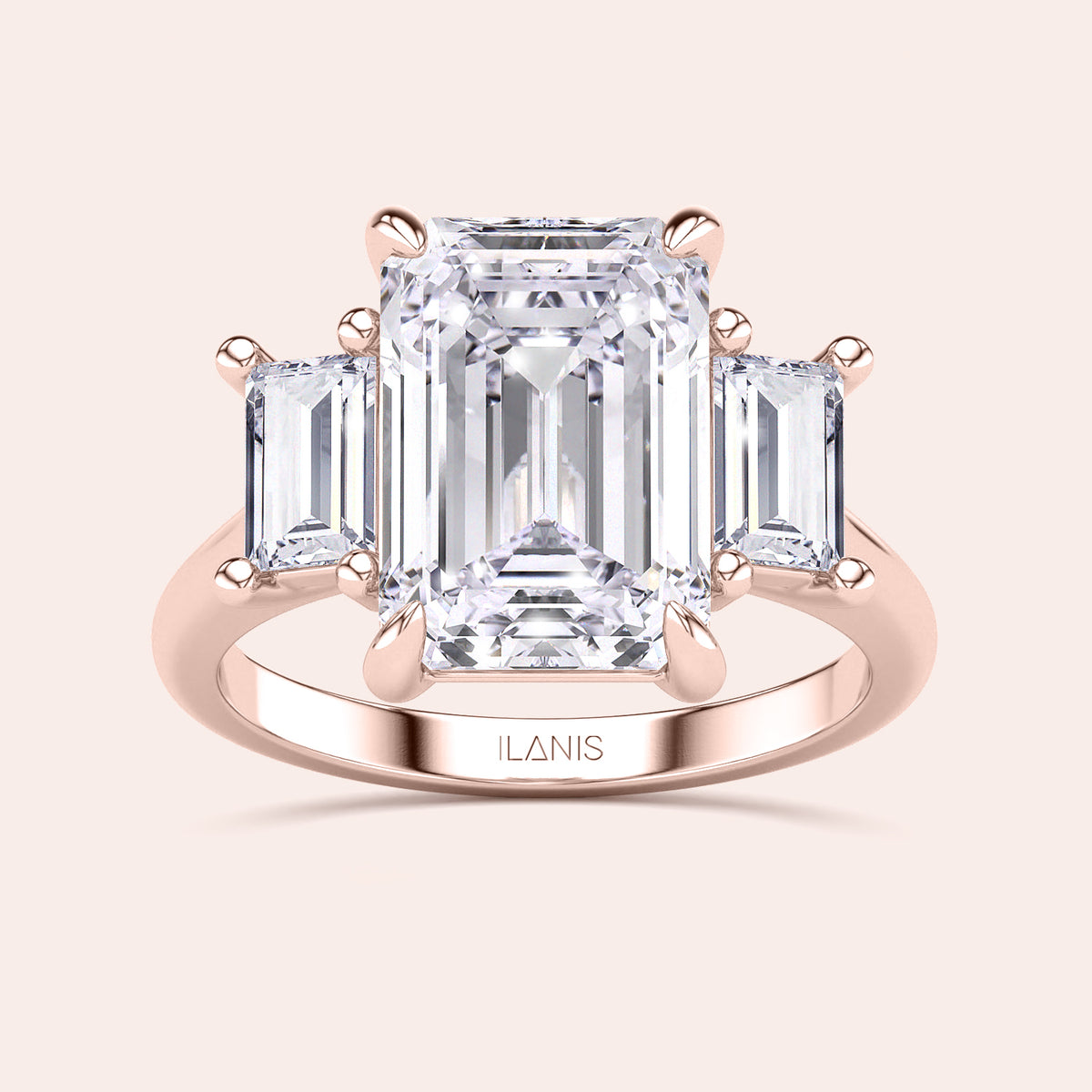 Rose gold teardrop halo engagement ring set featuring pear-shaped diamond, with options in 14K, 18K, or platinum settings.