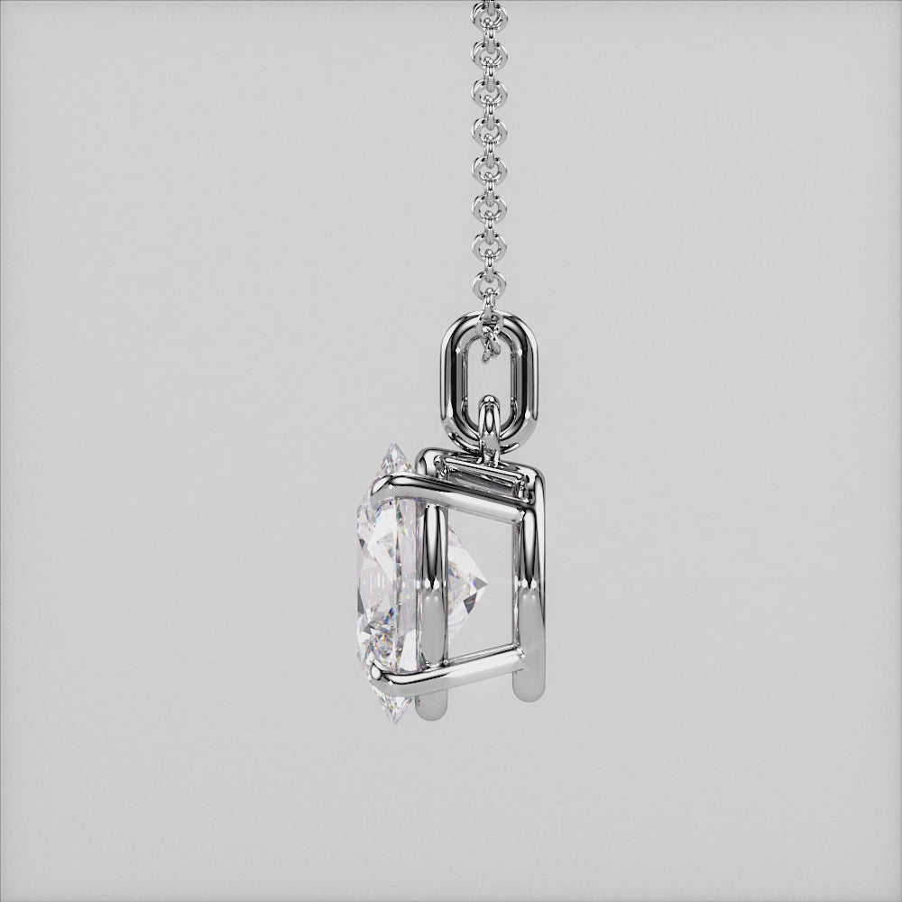 A detailed video of an oval-cut solitaire diamond pendant in white gold, featuring a secure prong setting that maximizes light reflection for extraordinary brilliance.
| #14KRecycledWhiteGold #18KRecycledWhiteGold
#14KRecycledYellowGold #18KRecycledYellowGold
#14KRecycledRoseGold #18KRecycledRoseGold


