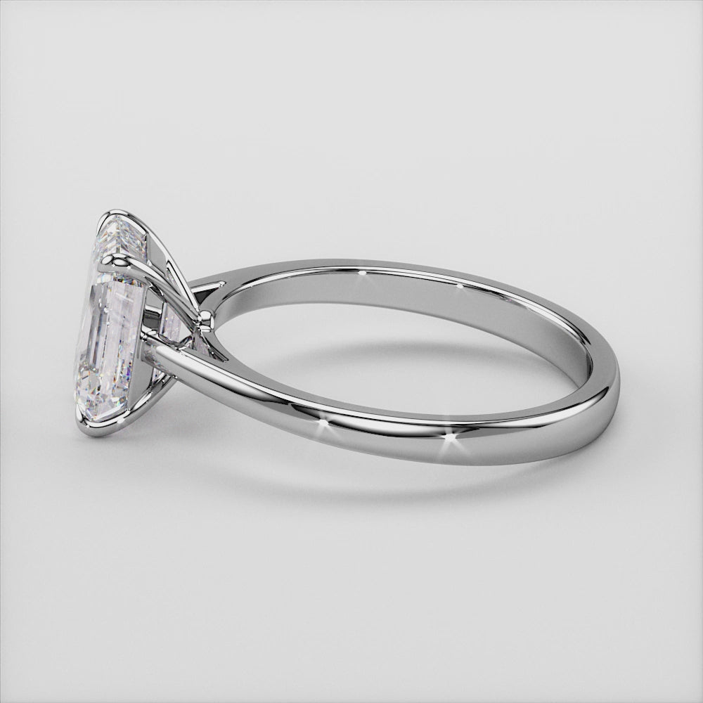 Elegant 14K white gold emerald classic solitaire cathedral ring, perfect for engagement or special occasions.|

#14KRecycledWhiteGold
#18KRecycledWhiteGold
#14KRecycledYellowGold
#18KRecycledYellowGold
#14KRecycledRoseGold
#18KRecycledRoseGold












#Platinum"
