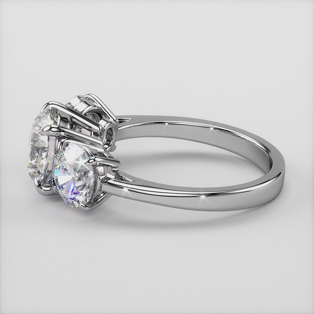 Elegant 14K or 18K gold or platinum wedding band featuring three round diamonds, embodying luxury and timeless beauty. |
 
 
 #14KRecycledYellowGold
 #18KRecycledYellowGold
 #14KRecycledRoseGold
 #18KRecycledRoseGold
#14KRecycledWhiteGold
 #18KRecycledWhiteGold
 
 
 
 
 #Platinum