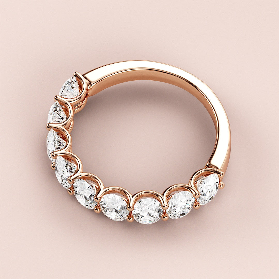 Elegant 14K Rose Gold half eternity wedding band featuring pear-shaped diamonds, perfect for special occasions and timeless elegance. |
 
 
 
 
 #14KRecycledRoseGold
 #18KRecycledRoseGold