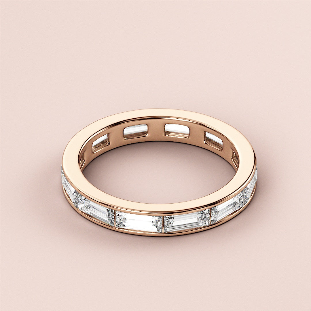14K Rose Gold Eternity Band with Emerald Cut Diamonds, perfect for wedding celebrations and timeless elegance. |
 
 
 
 
 #14KRecycledRoseGold
 #18KRecycledRoseGold
