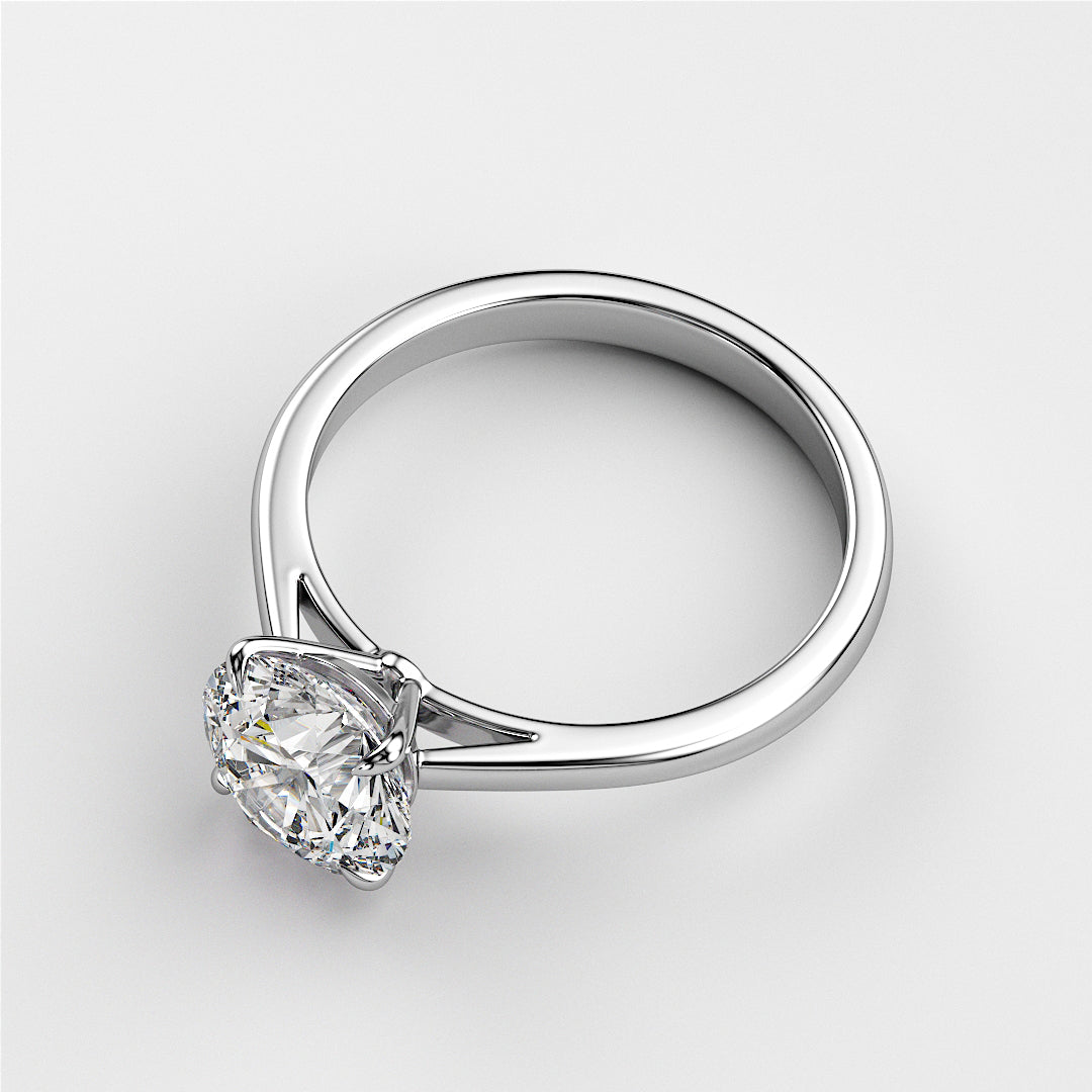 "Classic 14K white gold solitaire engagement ring with round diamond, perfect for timeless elegance and lasting love."|

#14KRecycledWhiteGold
#18KRecycledWhiteGold








#Platinum