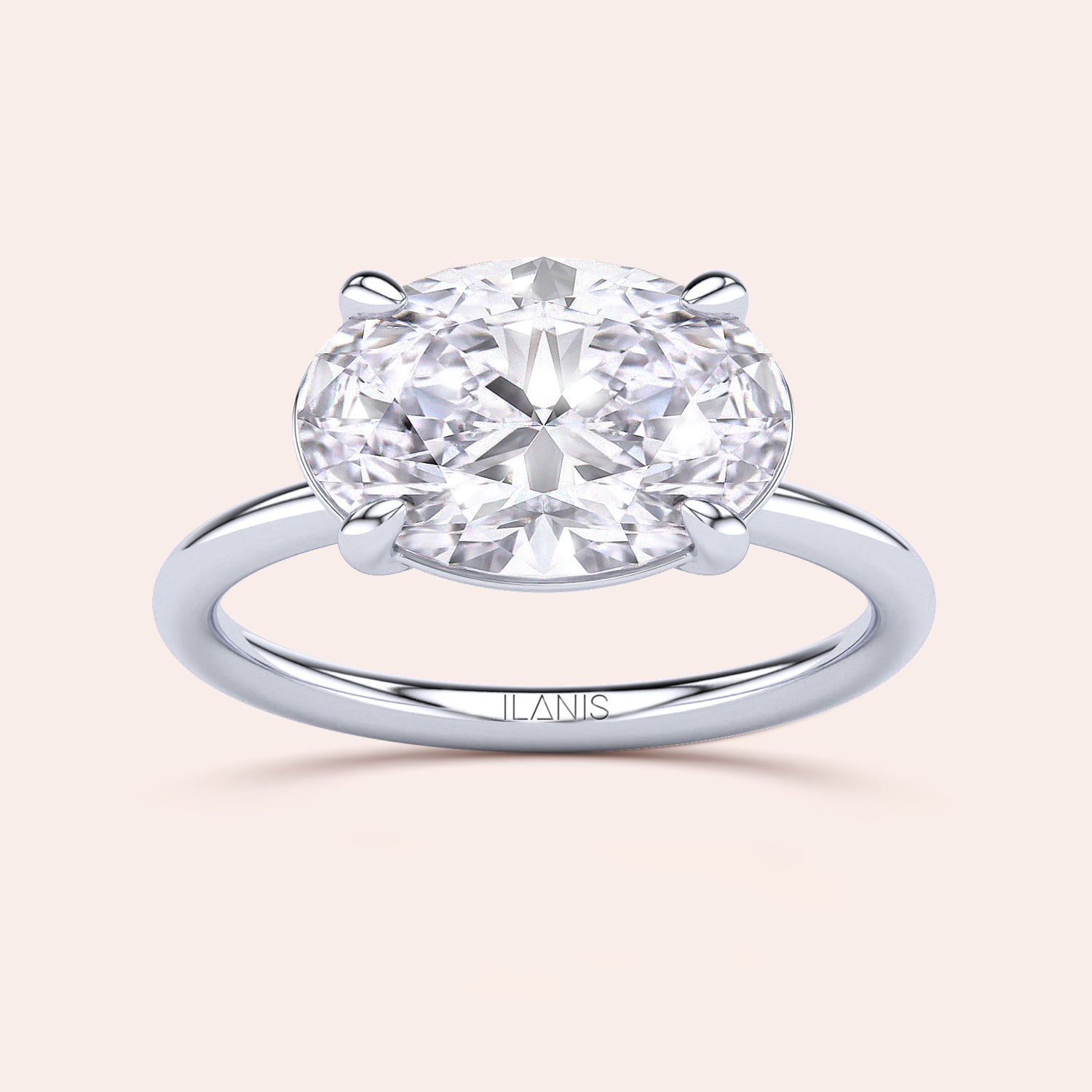 Elegant oval diamond solitaire ring in 14K or 18K white gold, featuring a classic 4-prong setting for timeless beauty.|

#14KRecycledWhiteGold
#18KRecycledWhiteGold








#Platinum