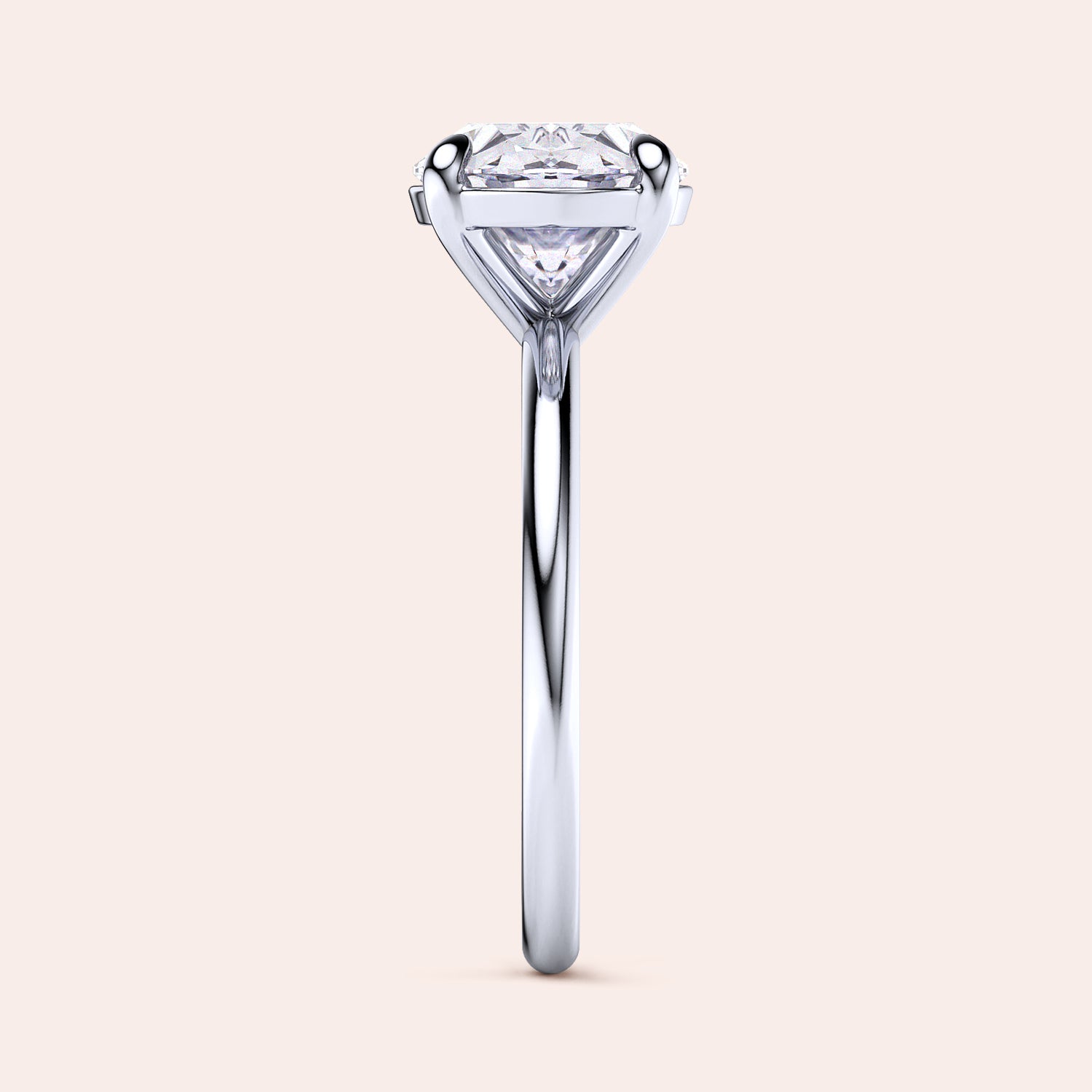 Elegant 14K and 18K white gold east-west oval solitaire engagement ring featuring a heart-shaped diamond, perfect for special occasions.|

#14KRecycledWhiteGold
#18KRecycledWhiteGold








#Platinum