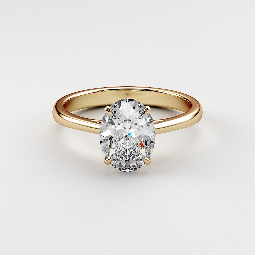 Aurora Oval Cut Engagement Ring | ILANIS
