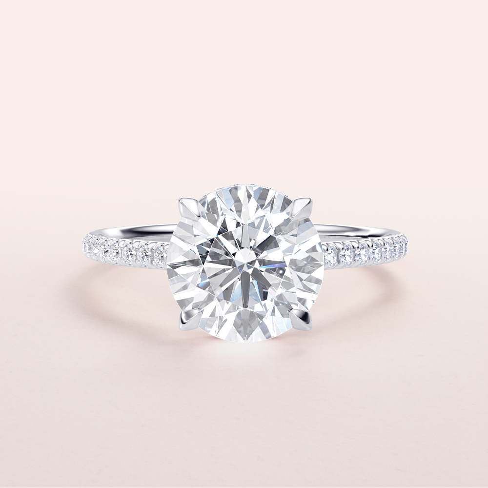 Juliet Round Cut Engagement Ring | ILANIS